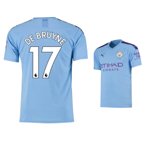 Puma Youth Manchester City De Bruyne #17 Jersey (Home 19/20)