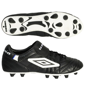 Umbro  Speciali PU FG Soccer Shoes (Black/White/Royal)