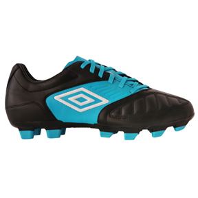 Umbro Geometra Premier A FG Soccer Shoes (Black/Blue)