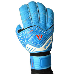 Vizari Replica Finger Protect (FP) Soccer Goalie Glove (Light Blue)