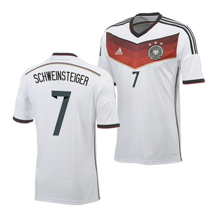 adidas Germany Schweinsteiger #7 World Cup 2014 Soccer Jersey