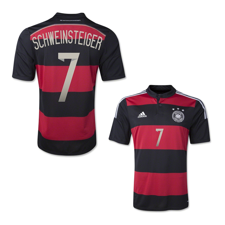 adidas Youth Germany Schweinsteiger #7 Soccer Jersey (Away 2014