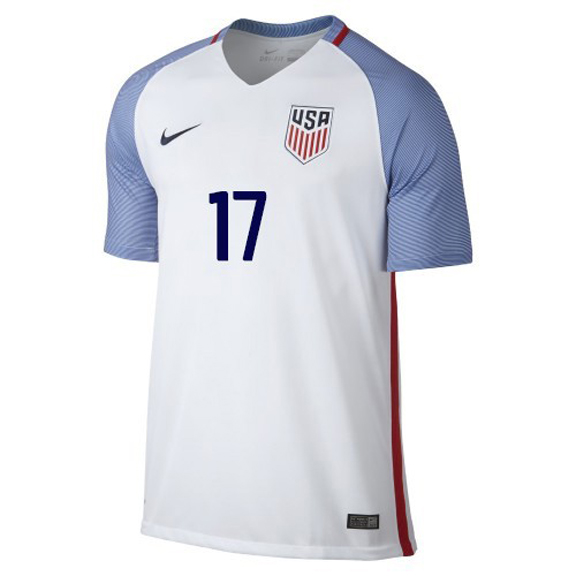 Nike USA Christian Pulisic #17 Soccer Jersey (Home 2016/17