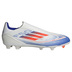 adidas  F50 League Laceless FG Soccer Shoes (White/Red/Blue)