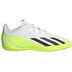 adidas Youth  X CrazyFast.4 Indoor Shoes (White/Black/Lemon)