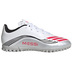 adidas Youth Messi F50 Club Turf Shoes (White/Lucid Red)