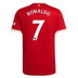adidas Youth  Manchester United  Ronaldo #7 Jersey (Home 21/22)