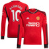 adidas  Manchester United Rashford #10 LS Jersey (Home 23/24)