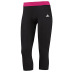 adidas Womens TechFit 3/4 Soccer Compression Pant (Black/Pink)