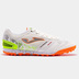 Joma  Mundial 2302 Turf Soccer Shoes (White/Coral/Yellow)