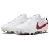 Nike Tiempo Ligera Pro FG Soccer Shoes (White/Bright Crimson/Black)