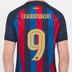 Nike Youth  Barcelona  Lewandowski #9 Soccer Jersey (Home 22/23)