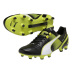 Puma King II SuperLight FG Soccer Shoes (Black/White/Yellow)