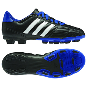 adidas Youth Goletto IV TRX FG Soccer Shoes (Black/White/Blue)