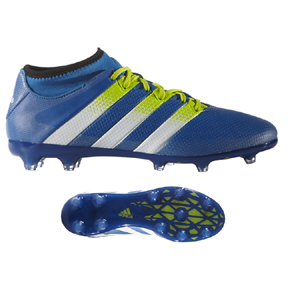 adidas ACE 16.2 PrimeMesh FG/AG Soccer Shoes (Blue/Green) @ SoccerEvolution