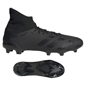 adidas Predator 20.3 FG Soccer Shoes (Core Black/Grey) @ SoccerEvolution