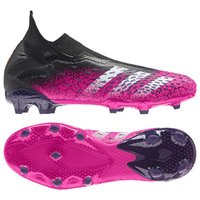   adidas  Predator Freak.3 LL Laceless FG Soccer Shoes (Black/Pink)