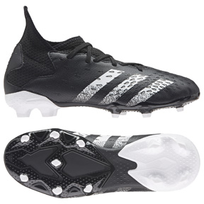 adidas Youth  Predator  Freak.3 FG Soccer Shoes (Black/White)