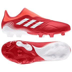 adidas Copa Sense.3 Laceless LL FG Soccer Shoes (Red/White)