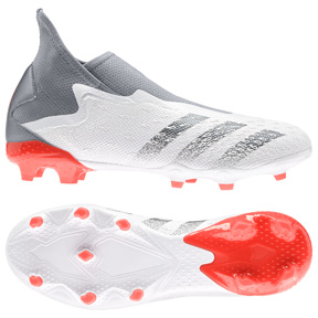 adidas Predator Freak.3 LL Laceless FG Soccer Shoes (White/Iron)