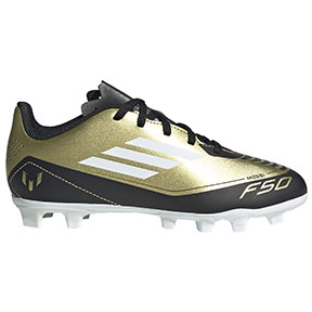 adidas Youth  Messi F50 Club FG Shoes (Gold/White/Black)