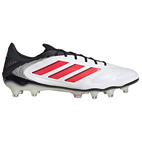 adidas   Copa Pure 3 Elite FG Soccer Cleats (White/Red/Black)