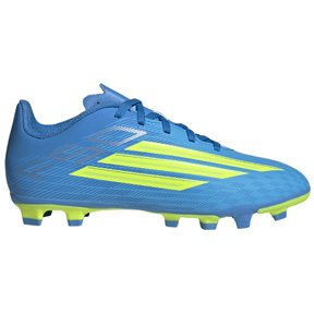 adidas Youth  F50 Club FG Soccer Shoes (Blue/Yellow/Aqua)