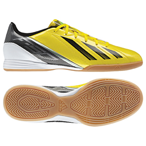 adidas F10 Indoor Soccer Shoes (Vivid Yellow/Black)