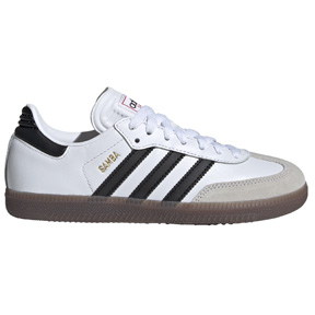 adidas Youth  Samba Indoor Soccer Shoes (White/Black)