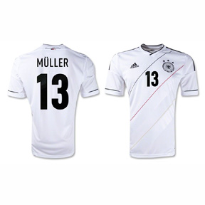 adidas Youth Germany Muller #13 Soccer Jersey (Home 12/13)