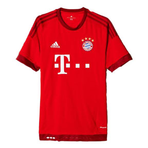 adidas Bayern Munich Soccer Jersey (Home 15/16) @ SoccerEvolution