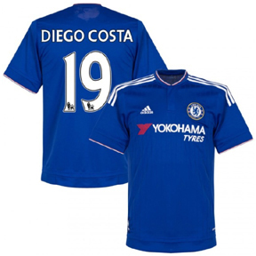 adidas Youth Chelsea Costa #19 Soccer Jersey (Home 15/16)