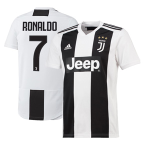 adidas Juventus Cristiano Ronaldo #7 Soccer Jersey (Home 18/19)