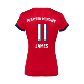 adidas Womens Bayern Munich James #11 Jersey (Home 18/19)