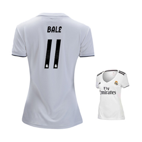 adidas Womens Real Madrid Bale #11 Soccer Jersey (Home 18/19)