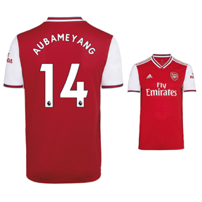 adidas Arsenal Aubameyang #14 Soccer Jersey (Home 19/20)
