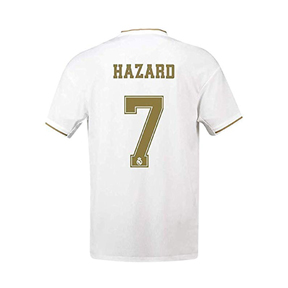 adidas Youth Real Madrid  Hazard #7 Soccer Jersey (Home 19/20)