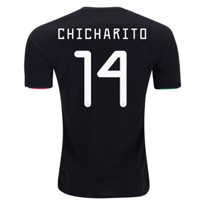 adidas Mexico Chicharito #14 Soccer Jersey (Home 19/20) @ SoccerEvolution