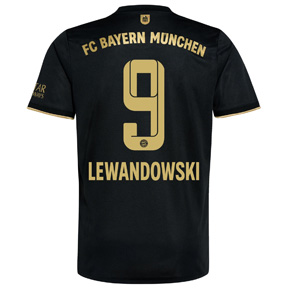 adidas  Bayern Munich Lewandowski #9 Soccer Jersey (Away 21/22)