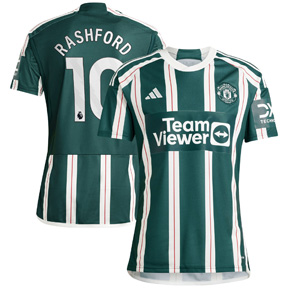 adidas  Manchester United Rashford #10 Soccer Jersey (Away 23/24)
