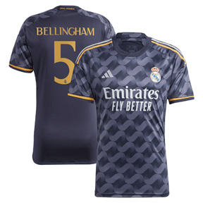 adidas   Real Madrid  Bellingham #5 Soccer Jersey (Away 23/24)
