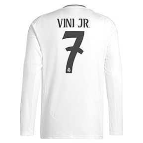 adidas  Real Madrid Vini Jr.  #7 Long Sleeve Jersey (Home 24/25)