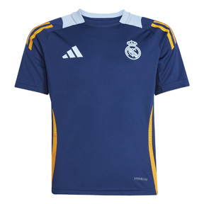 adidas Youth  Real Madrid Tiro 24 Training Shirt (Navy/Orange)