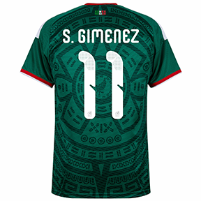 adidas Youth  Mexico Gimenez #11  Soccer Jersey (Home 26/27)
