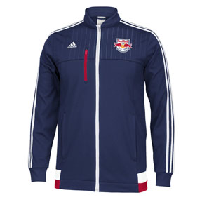 adidas NY Red Bull Anthem Soccer Track Top (Dark Blue)