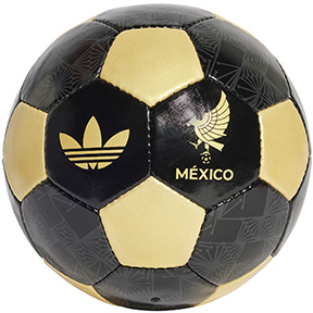 adidas  Mexico FMF Trefoil Soccer Ball (Black/Gold)