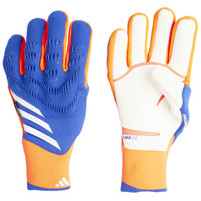 adidas  Predator  GL Fingersave Pro Goalie Glove (Lucid Blue/Solar Red)