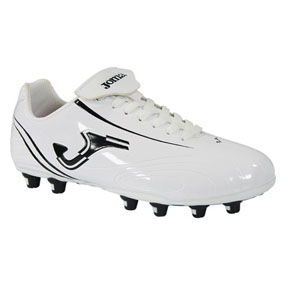 Joma Shiny FG Soccer Shoes (White/Black)
