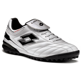 Lotto Stadio Suprema Turf Soccer Shoes (White/Black)