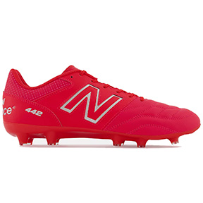 New Balance   442 v2 Team Wide Width FG Soccer Shoes (Red/White)